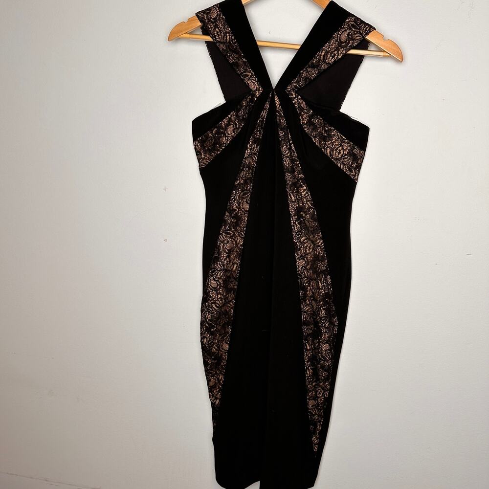 Adrianna Papell Dress Black Lace - Picture 5 of 11